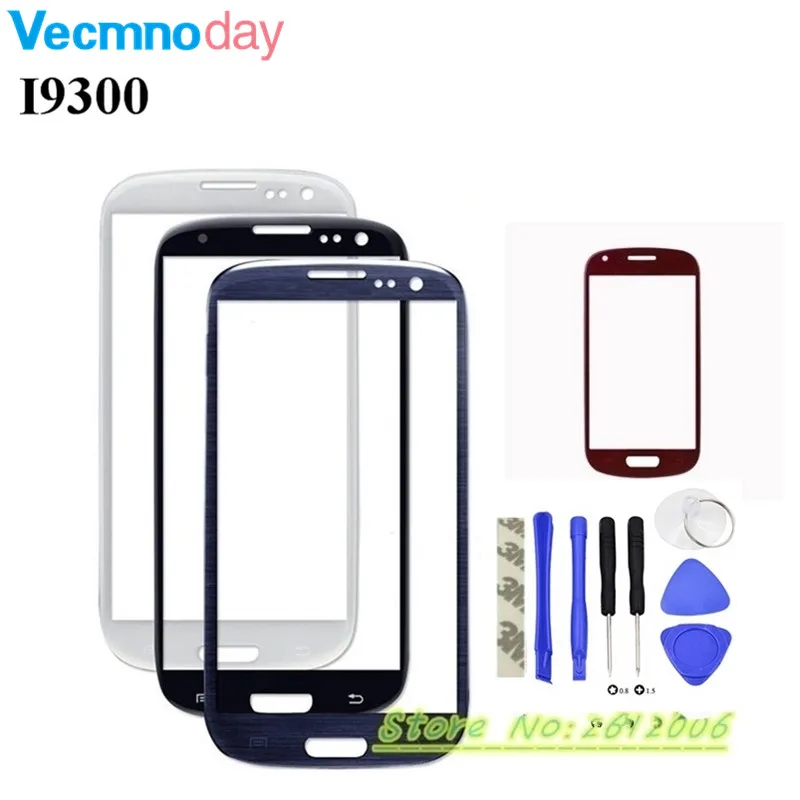 

Vecmnoday For Samsung Galaxy S3 I9300 i9305 I747 Replacement Parts LCD Front Touch Screen Lens Outer Glass With Logo + Tools