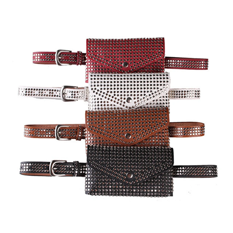 Belt bag waist bag women fanny pack vintage chest bag rivets punk belt waist Belt pack Phone Pocket Mini Bags marsupio donna sac
Belt bag waist bag women fanny pack vintage chest bag rivets punk belt waist Belt pack Phone Pocket Mini Bags marsupio donna sac