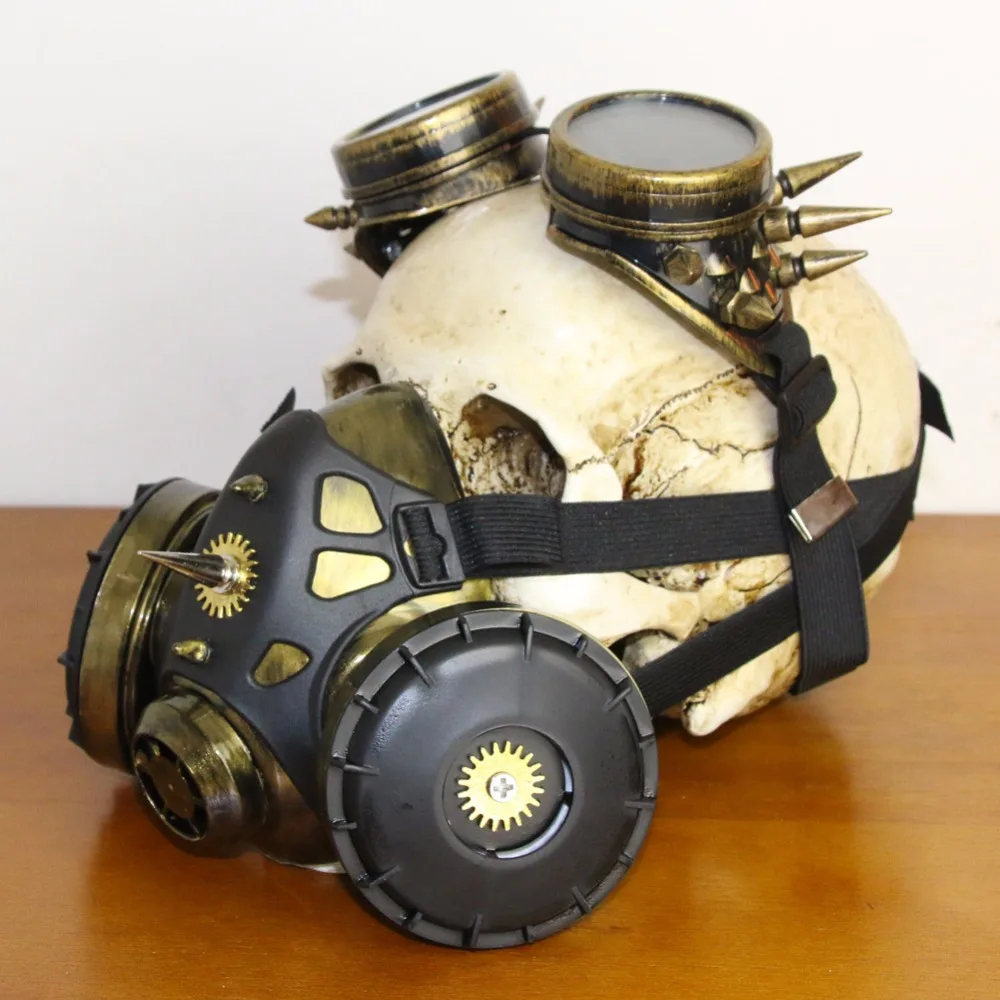 Retro Men Women Steampunk Military Goggles Gas Mask for Cosplay Gothic Punk Rock Glasses Respirator Period Costumes Accessories
Retro Men Women Steampunk Military Goggles Gas Mask for Cosplay Gothic Punk Rock Glasses Respirator Period Costumes Accessories