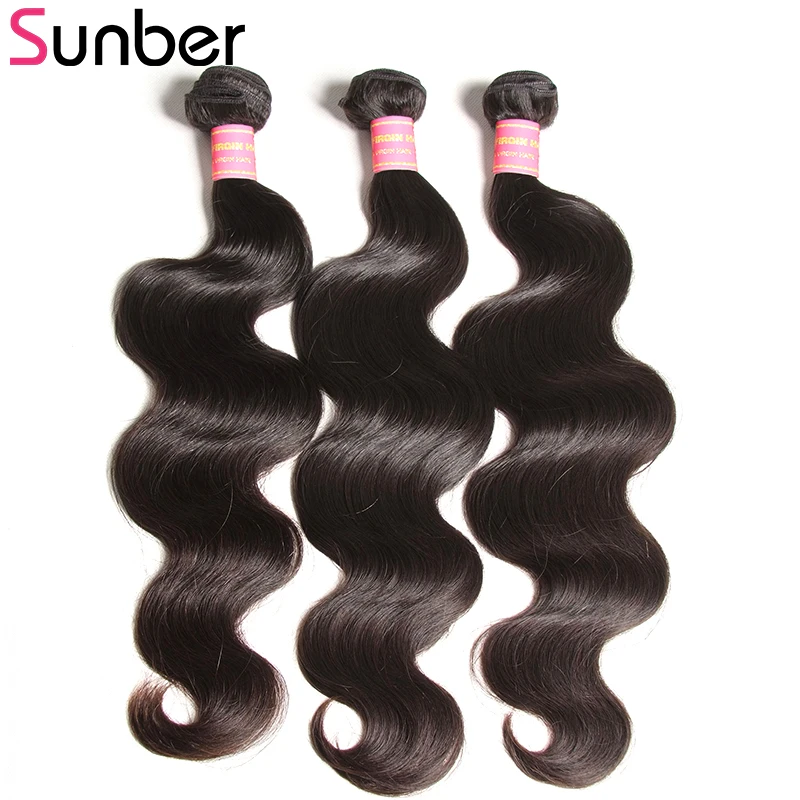 Sunber Hair 3 Bundles Brazilian Body Wave Hair Natural Color 100% Remy Hair Weave Bundles 8-30 Inch Double Weft Can Be Dyed
Sunber Hair 3 Bundles Brazilian Body Wave Hair Natural Color 100% Remy Hair Weave Bundles 8-30 Inch Double Weft Can Be Dyed