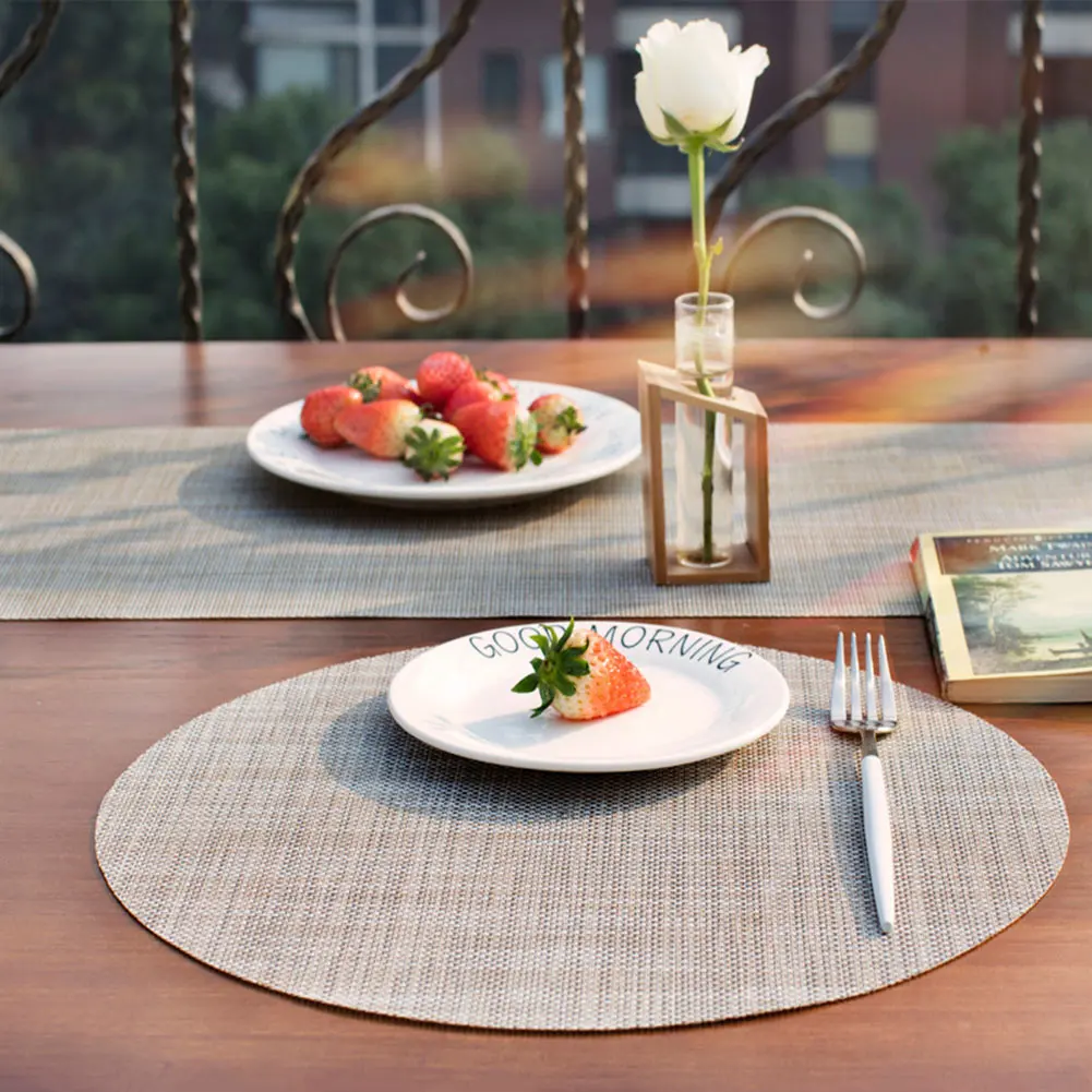 4pcs Unique Dining Table Placemats Heat-resistant Placemat Anti-slip Stain Resistant Washable Table Mat @LS JY10
4pcs Unique Dining Table Placemats Heat-resistant Placemat Anti-slip Stain Resistant Washable Table Mat @LS JY10