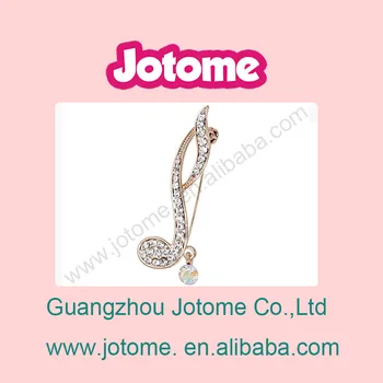 Musical Brooches Gold-tone Clear Crystal Note Pin Bridal Wedding Accessory Women Girl Brooch
Musical Brooches Gold-tone Clear Crystal Note Pin Bridal Wedding Accessory Women Girl Brooch