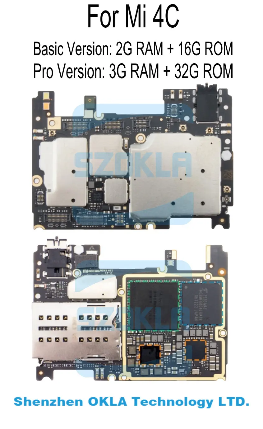 1pcs For Xiaomi 4C Mi 4C MI4C 2G RAM 16GB ROM 3G RAM 32G ROM Mainboard Motherboard Mother board Logic Board Replacement
1pcs For Xiaomi 4C Mi 4C MI4C 2G RAM 16GB ROM 3G RAM 32G ROM Mainboard Motherboard Mother board Logic Board Replacement