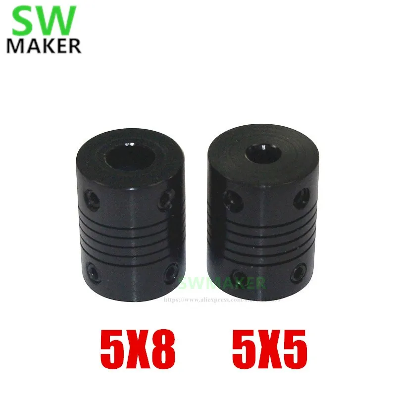 1pcs black 5x5mm 5x8mm Jaw Shaft Coupler for 3D printer Flexible Coupling Router Connector CNC Stepper Motor
1pcs black 5x5mm 5x8mm Jaw Shaft Coupler for 3D printer Flexible Coupling Router Connector CNC Stepper Motor