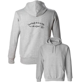 Though She Be But Little She Is Fierce Men's Women's Hoodies Hip Hop Sweatshirts for Boy Girl Spring Autumn Early Winter Outwear
Though She Be But Little She Is Fierce Men's Women's Hoodies Hip Hop Sweatshirts for Boy Girl Spring Autumn Early Winter Outwear