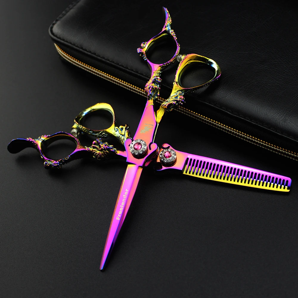 6.0 inch Professional Hair dressing scissors Styling Shears Cutting scissors&Thinning scissors Barber shears
6.0 inch Professional Hair dressing scissors Styling Shears Cutting scissors&Thinning scissors Barber shears
