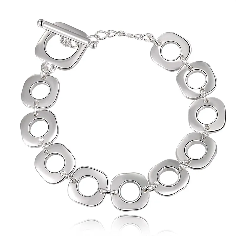 GINSTONELATE Popular wholesale H106 Beautiful fashion Elegant silver colorcharm Lady women Lovely Bracelet Gorgeous jewelry
GINSTONELATE Popular wholesale H106 Beautiful fashion Elegant silver colorcharm Lady women Lovely Bracelet Gorgeous jewelry