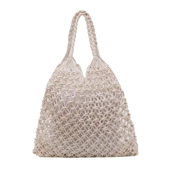 Women's Mesh Handbag Straw Beach Bag Handmade Woven Shoulder Bag Rattan bags Bohemian Summer Casual Bags G
Women's Mesh Handbag Straw Beach Bag Handmade Woven Shoulder Bag Rattan bags Bohemian Summer Casual Bags G
