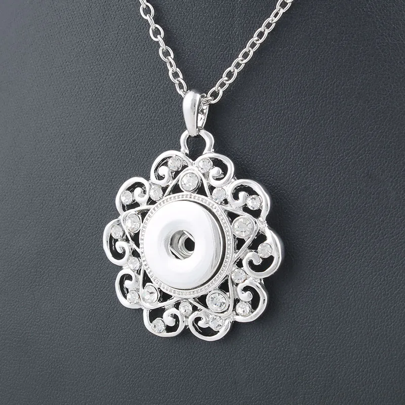 DIY Jewelry 18mm Metal Xinnver Snap Crystal Flower Necklace & Pendant with Link Chain For Women Men's Vintage Accessories ZG061
DIY Jewelry 18mm Metal Xinnver Snap Crystal Flower Necklace & Pendant with Link Chain For Women Men's Vintage Accessories ZG061