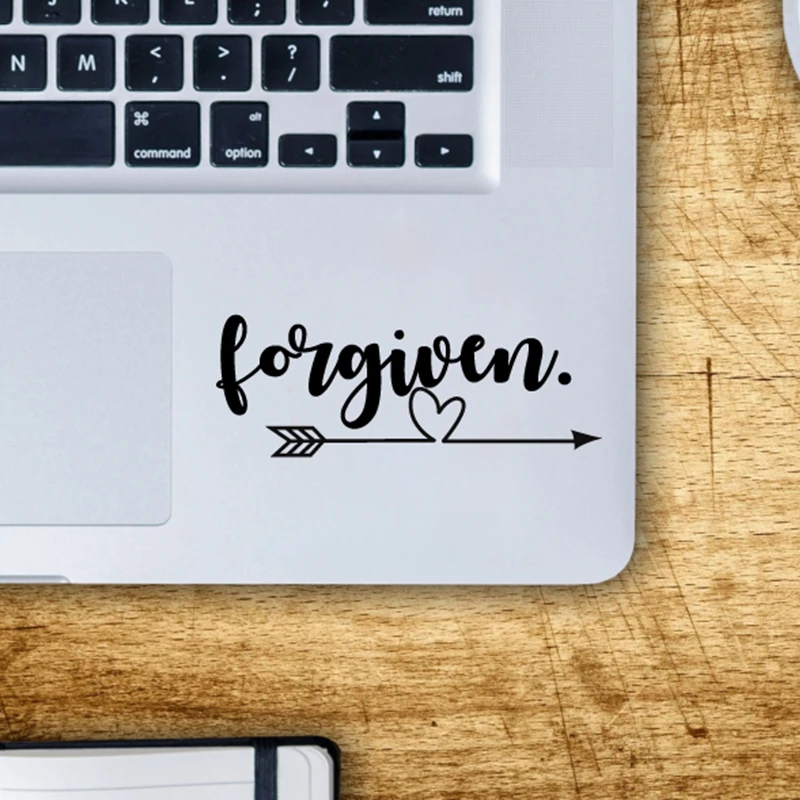 Christian Forgiven Laptop Decal