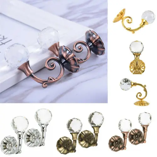 2x Crystal Ball Curtain Hooks Tassel Wall Tie Back Hanger Holder Curtain FTFT Royal Golden Multi-Purpose Storage Hooks
2x Crystal Ball Curtain Hooks Tassel Wall Tie Back Hanger Holder Curtain FTFT Royal Golden Multi-Purpose Storage Hooks