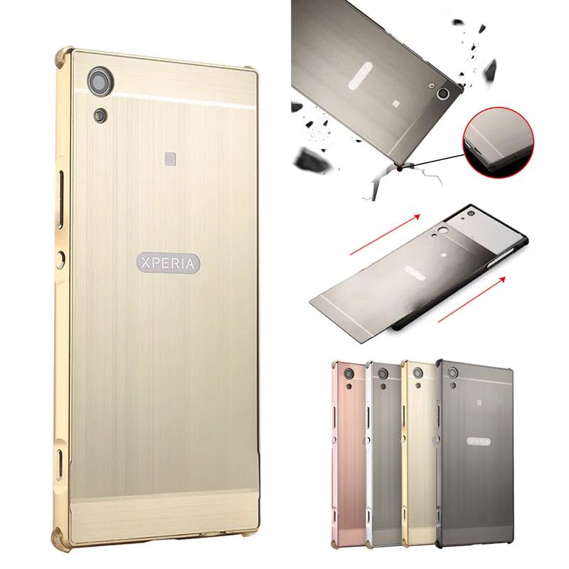 For Sony XA1 Plus G3421 G3416 Case Aluminum Metal Frame with Brushed Back Cover Hard Case for Sony Xperia XA1 Plus XA1Plus G3412
For Sony XA1 Plus G3421 G3416 Case Aluminum Metal Frame with Brushed Back Cover Hard Case for Sony Xperia XA1 Plus XA1Plus G3412