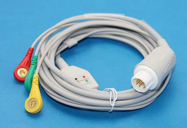 Compatible for Philips M1972A Direct ECG Cable 3 Leads Snaps IEC, 12 Pins Connector
Compatible for Philips M1972A Direct ECG Cable 3 Leads Snaps IEC, 12 Pins Connector