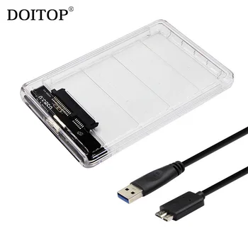DOITOP 2.5 inch HDD Case USB 3.0 to SATA Adapter Box UASP 5Gbps Tool Free Enclosure for SSD HDD External Hard Drive Disk
DOITOP 2.5 inch HDD Case USB 3.0 to SATA Adapter Box UASP 5Gbps Tool Free Enclosure for SSD HDD External Hard Drive Disk