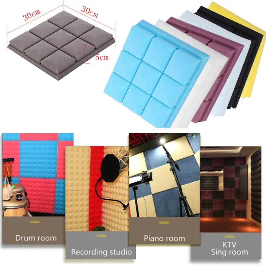 Soft Wall Sticker Acoustic Foam Panel Sound Stop Absorption Sponge Studio KTV Theater Soundproof DIY Home Decals Art Mural #M
Soft Wall Sticker Acoustic Foam Panel Sound Stop Absorption Sponge Studio KTV Theater Soundproof DIY Home Decals Art Mural #M