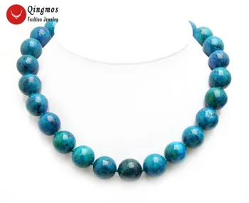 Qingmos Trendy Natural Chrysocolla Stone Necklace for Women with 16mm Round Green Chrysocolla Chokers Necklace Jewelry 17" n6479
Qingmos Trendy Natural Chrysocolla Stone Necklace for Women with 16mm Round Green Chrysocolla Chokers Necklace Jewelry 17" n6479