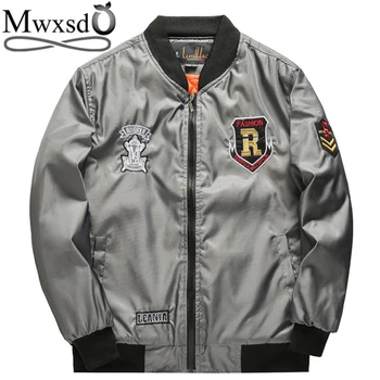 Mwxsd 2019 mens Pilot Bomber Jacket Men Stand Collar Bomber Jacket Baseball Uniform Parka Coat Military Motorcycle Flight jacket
Mwxsd 2019 mens Pilot Bomber Jacket Men Stand Collar Bomber Jacket Baseball Uniform Parka Coat Military Motorcycle Flight jacket