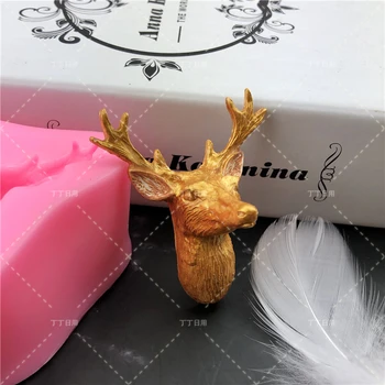 Sugarcraft Christmas Deer Head Silicone molds fondant mold cake decorating tools chocolate moulds wedding decoration mould
Sugarcraft Christmas Deer Head Silicone molds fondant mold cake decorating tools chocolate moulds wedding decoration mould