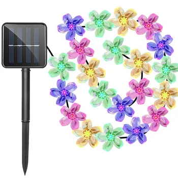 12M Solar blossom flower string light LED Fairy Light String Garland Outdoor decors for Garden House Square Rechargeable Battery
12M Solar blossom flower string light LED Fairy Light String Garland Outdoor decors for Garden House Square Rechargeable Battery