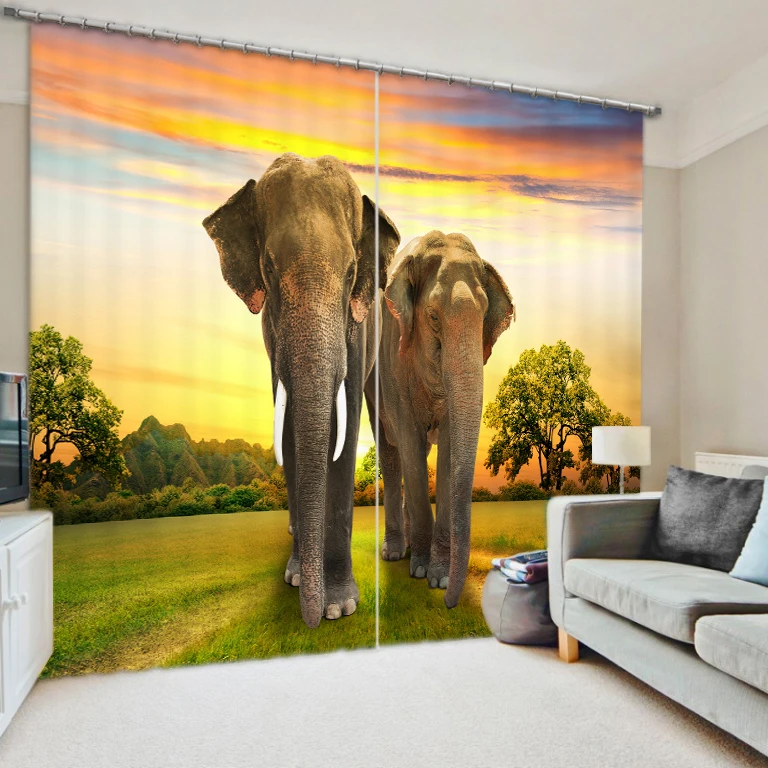 Elephants 3D Blackout Curtains Healthy non-pollution Digital Print Customizable Size Design Tablecloth Shower Curtain Bedding
Elephants 3D Blackout Curtains Healthy non-pollution Digital Print Customizable Size Design Tablecloth Shower Curtain Bedding