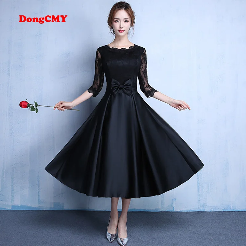 DongCMY 2019 Lace new fashion Black color plus size Robe De Roiree party short evening dresses
DongCMY 2019 Lace new fashion Black color plus size Robe De Roiree party short evening dresses