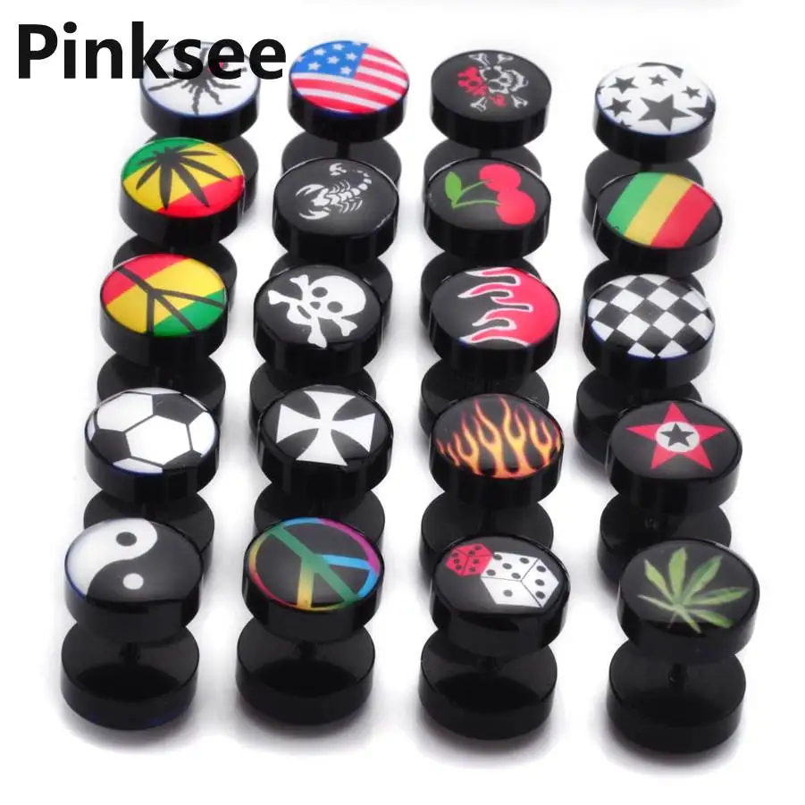 2pcs Chic Body Jewelry Skull Star Fake Ear Plugs Cheater Expanders earrings Piercings Body Jewelry 20 styles Gift Drop Free
2pcs Chic Body Jewelry Skull Star Fake Ear Plugs Cheater Expanders earrings Piercings Body Jewelry 20 styles Gift Drop Free