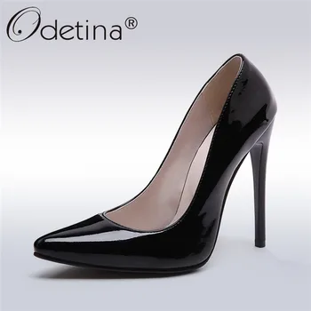 Odetina 2019 Fashion Extreme High Heels Stilettos Pumps Sexy Pointed Toe 12 Cm Ladies Party Shoes Thin Heels Slip On Big Size 48
Odetina 2019 Fashion Extreme High Heels Stilettos Pumps Sexy Pointed Toe 12 Cm Ladies Party Shoes Thin Heels Slip On Big Size 48