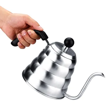 1.2L Durable Stainless Steel Coffee Drip Pot Kettle Hot Water Teapot For Home Cafe Office Drinkware
1.2L Durable Stainless Steel Coffee Drip Pot Kettle Hot Water Teapot For Home Cafe Office Drinkware