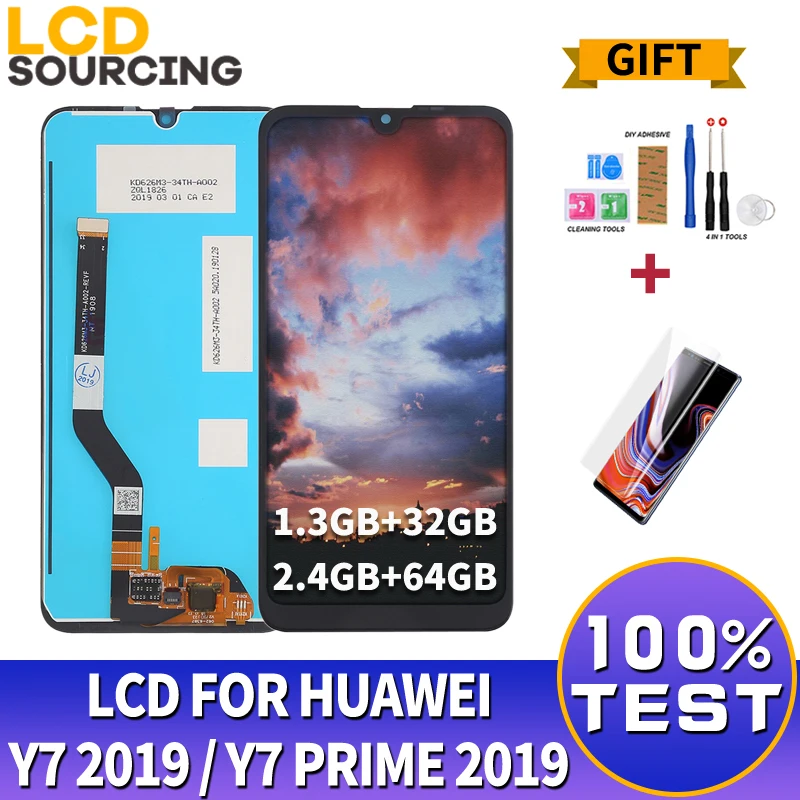 6.26" For Huawei Y7 2019 LCD Display Touch Screen Digitizer Assembly For Y7 PRO 2019 LCD / Y7 Prime 2019 Display Replace
6.26" For Huawei Y7 2019 LCD Display Touch Screen Digitizer Assembly For Y7 PRO 2019 LCD / Y7 Prime 2019 Display Replace