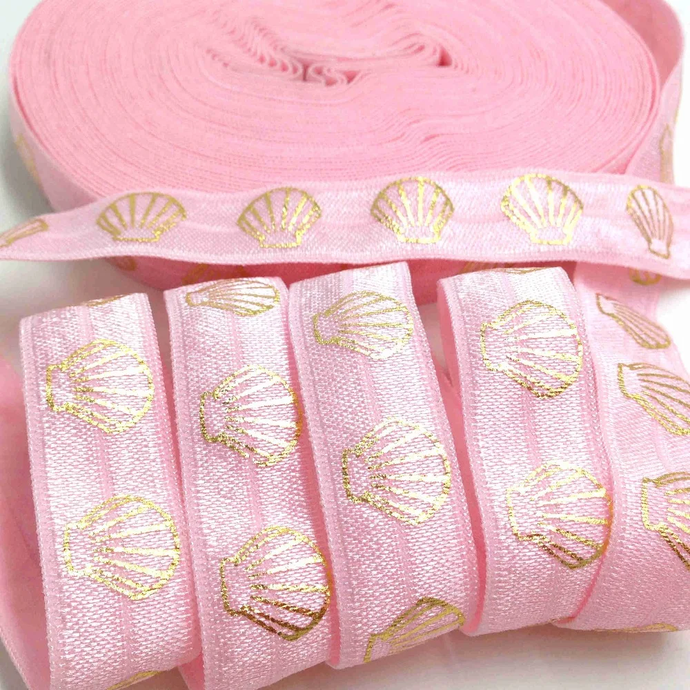5 Yards 5/8 Hawaii Sea Shell Gold Printed Fold Over Elastic,foe elastic ribbon for sewing,DIY Headband elastic band,
5 Yards 5/8 Hawaii Sea Shell Gold Printed Fold Over Elastic,foe elastic ribbon for sewing,DIY Headband elastic band,