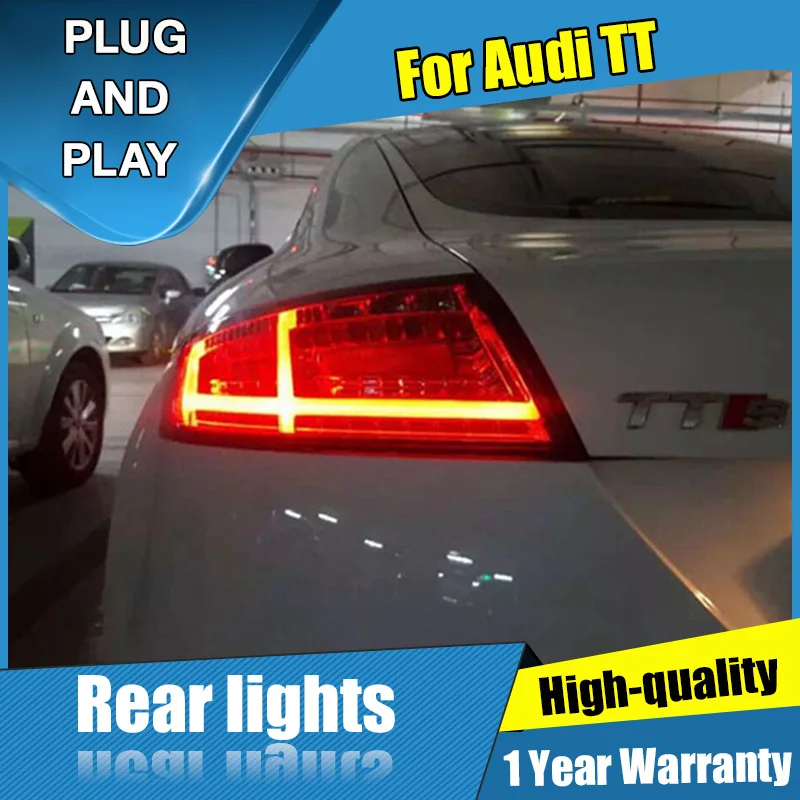 2PCS Car Styling for Audi TT Taillights 2006-2013 for TT Streamer steering LED Tail Lamp+Turn Signal+Brake+Reverse LED light
2PCS Car Styling for Audi TT Taillights 2006-2013 for TT Streamer steering LED Tail Lamp+Turn Signal+Brake+Reverse LED light