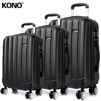 KONO Luggage Suitcase Travel Bags Rolling Hand Carry on Trolley Case 4 Wheels Spinner Hardside ABS 20 24 28 Inch Set YD1773L
KONO Luggage Suitcase Travel Bags Rolling Hand Carry on Trolley Case 4 Wheels Spinner Hardside ABS 20 24 28 Inch Set YD1773L