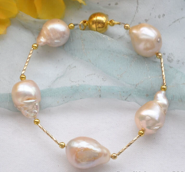 shipping Z5610 REAL 8" 17mm pink BAROQUE KESHI REBORN PEARL gild 5star bracelet 5.25
shipping Z5610 REAL 8" 17mm pink BAROQUE KESHI REBORN PEARL gild 5star bracelet 5.25