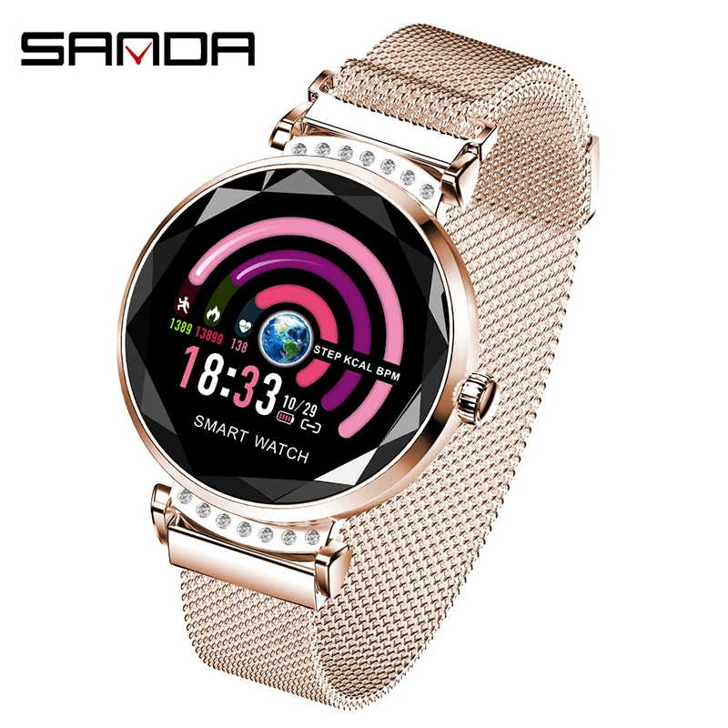 Women Fashion Smart Watch Heart Rate Monitor Bluetooth Pedometer Sport Watch Wearable Device Bluetooth Pedometer For Android IOS
Women Fashion Smart Watch Heart Rate Monitor Bluetooth Pedometer Sport Watch Wearable Device Bluetooth Pedometer For Android IOS