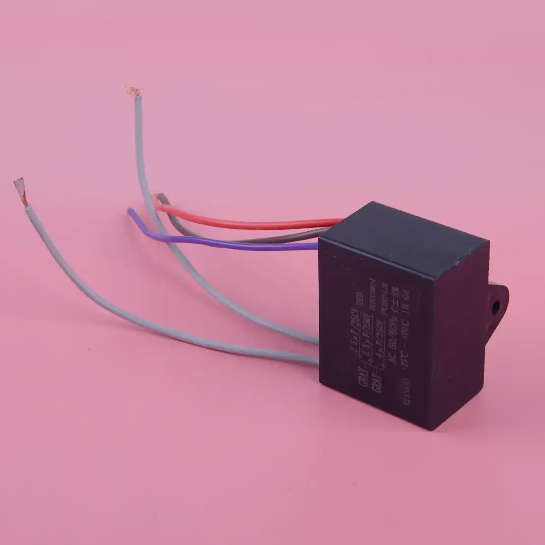 Letaosk Cbb61 Capacitor 2 5uf 3 5uf 4uf 5 Wire 250vac Capacitor Fit For Ceiling Fan