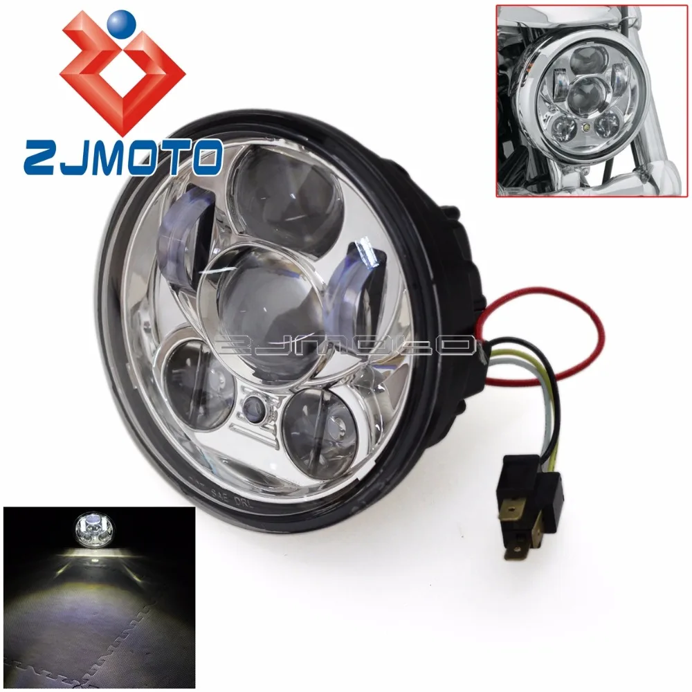 Motorcycle Headlight 5.75" Headlamp LED Projector Head Light For Harley Sportster Dyna Softail XL 1200 883 FXD FXS FXR
Motorcycle Headlight 5.75" Headlamp LED Projector Head Light For Harley Sportster Dyna Softail XL 1200 883 FXD FXS FXR