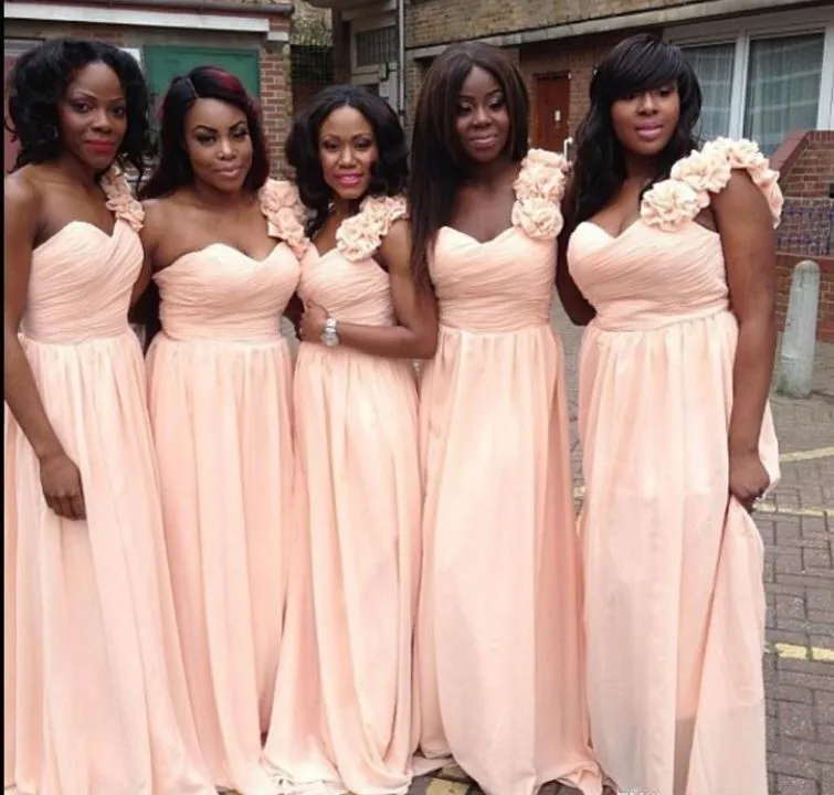 2014 Plus Size Peach Bridesmaid Dresses Birdal Gowns One Shoulder Chiffon Vestido De Festa Cheap Party Dress Custom Make
2014 Plus Size Peach Bridesmaid Dresses Birdal Gowns One Shoulder Chiffon Vestido De Festa Cheap Party Dress Custom Make