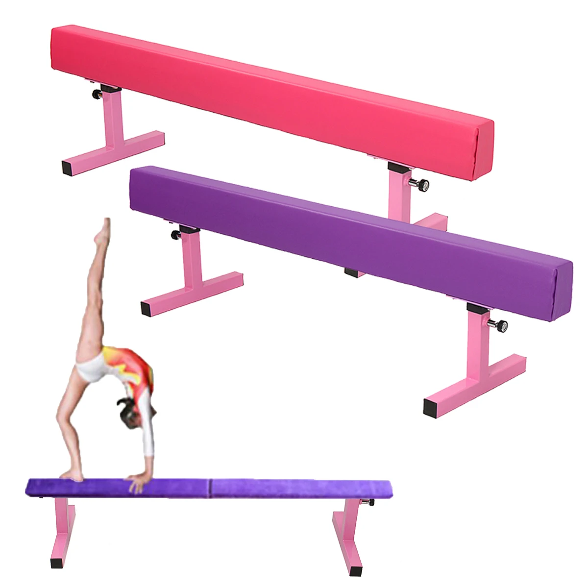 

Gymnastics Balance Beam Gymnastics Cushion 1.8M 6ft High Home Gym Fitness Training Tool Training Equipment
