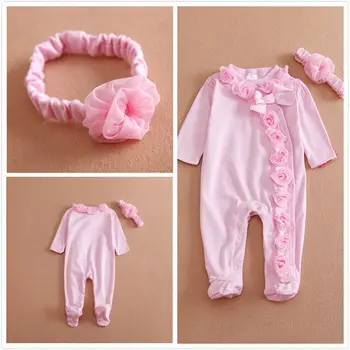 Princess Style Newborn Baby Girl Clothes Bow/Flowers Romper Clothing Set Jumpsuit & Headband 2 PC Cute Infant Cirls Rompers 
Princess Style Newborn Baby Girl Clothes Bow/Flowers Romper Clothing Set Jumpsuit & Headband 2 PC Cute Infant Cirls Rompers