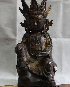 12 China Buddhism Copper Bronze Comfortable Guan Yin Kwan-yin Bodhisattva Statue
12 China Buddhism Copper Bronze Comfortable Guan Yin Kwan-yin Bodhisattva Statue
