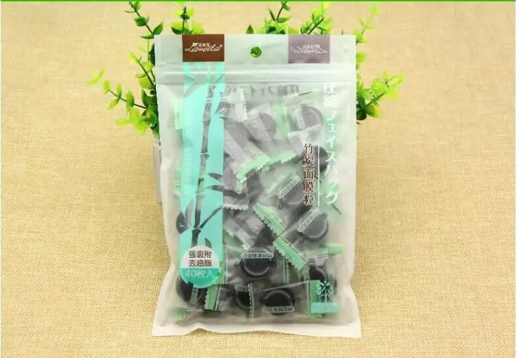20bags 40 tablets/bag Bamboo charcoal strong adsorption DIY homemade black beauty high-quality non-woven compressed mask paper
20bags 40 tablets/bag Bamboo charcoal strong adsorption DIY homemade black beauty high-quality non-woven compressed mask paper