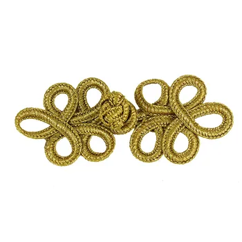 10set Gold Metallic Cord Braided Looped Fastener Closure Knot Buttons Sewing Supplies For Craft Chair cover 32mm*80mm NK304
10set Gold Metallic Cord Braided Looped Fastener Closure Knot Buttons Sewing Supplies For Craft Chair cover 32mm*80mm NK304
