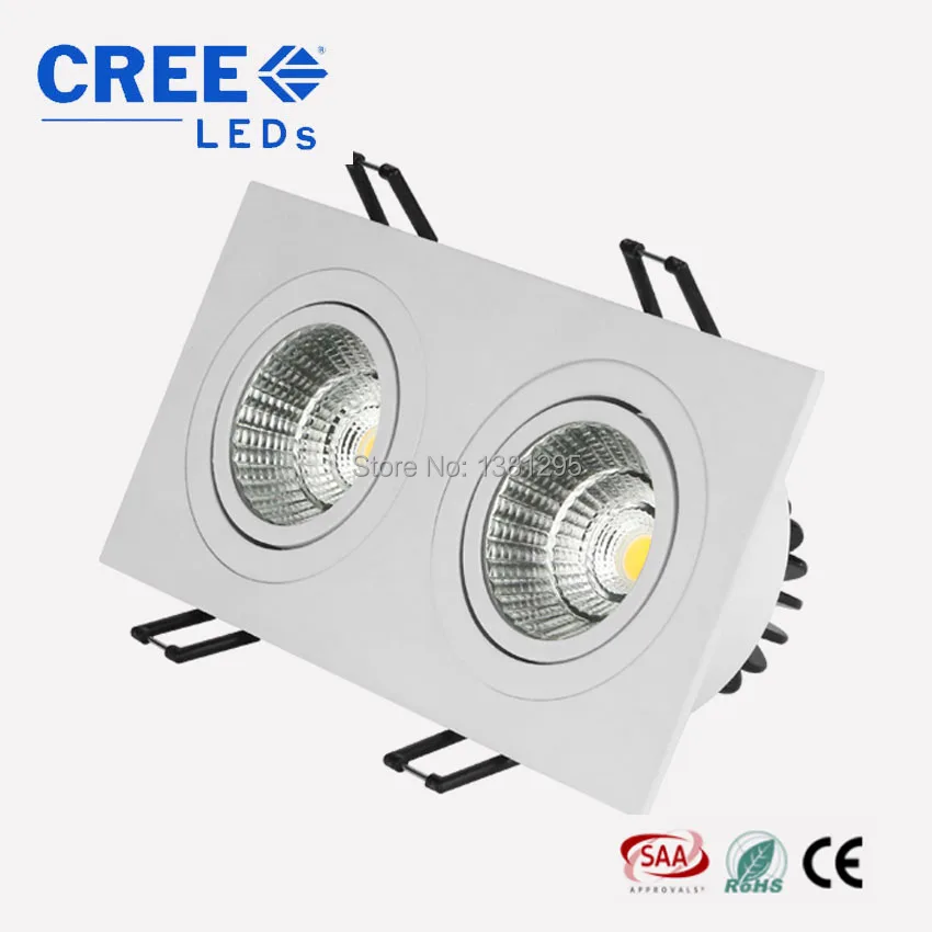 Square CREE Recessed Single Double LED Dimmable Square Downlight COB 7W 9W LED Spot light decoration Ceiling Lamp AC 110V 220V
Square CREE Recessed Single Double LED Dimmable Square Downlight COB 7W 9W LED Spot light decoration Ceiling Lamp AC 110V 220V