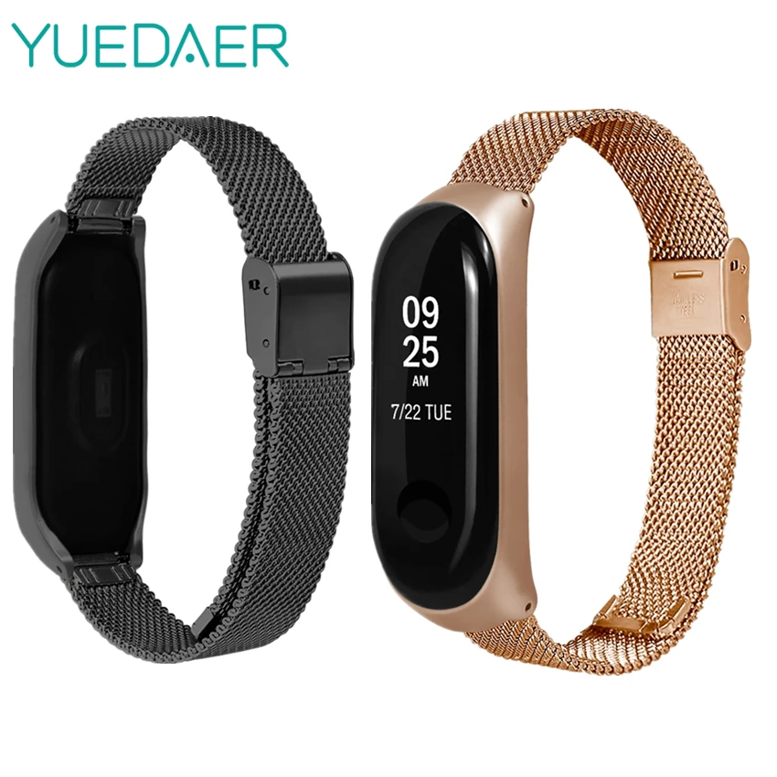 YUEDAER Smart Band Accessories Stainless Steel Metal Strap For Xiaomi Mi Band 3 Wristband Bracelet Buckle For Miband 3 Replace
YUEDAER Smart Band Accessories Stainless Steel Metal Strap For Xiaomi Mi Band 3 Wristband Bracelet Buckle For Miband 3 Replace