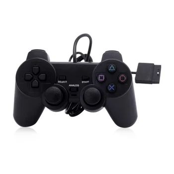 2PCS/lot Black Wired Controller 1.8M Double Shock Remote joystick Gamepad Joypad for PlayStation 2 PS2 K5
2PCS/lot Black Wired Controller 1.8M Double Shock Remote joystick Gamepad Joypad for PlayStation 2 PS2 K5