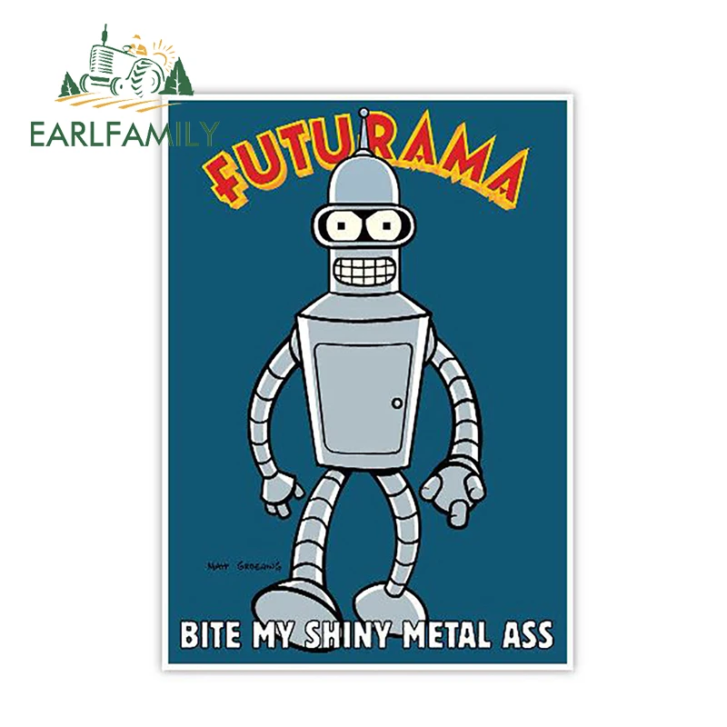 EARLFAMILY 13cm X 9.3cm Futurama Bender Shiny Decal Funny Car Stickers Car Styling Waterproof DIY Auto Motor Decor Graphics
EARLFAMILY 13cm X 9.3cm Futurama Bender Shiny Decal Funny Car Stickers Car Styling Waterproof DIY Auto Motor Decor Graphics