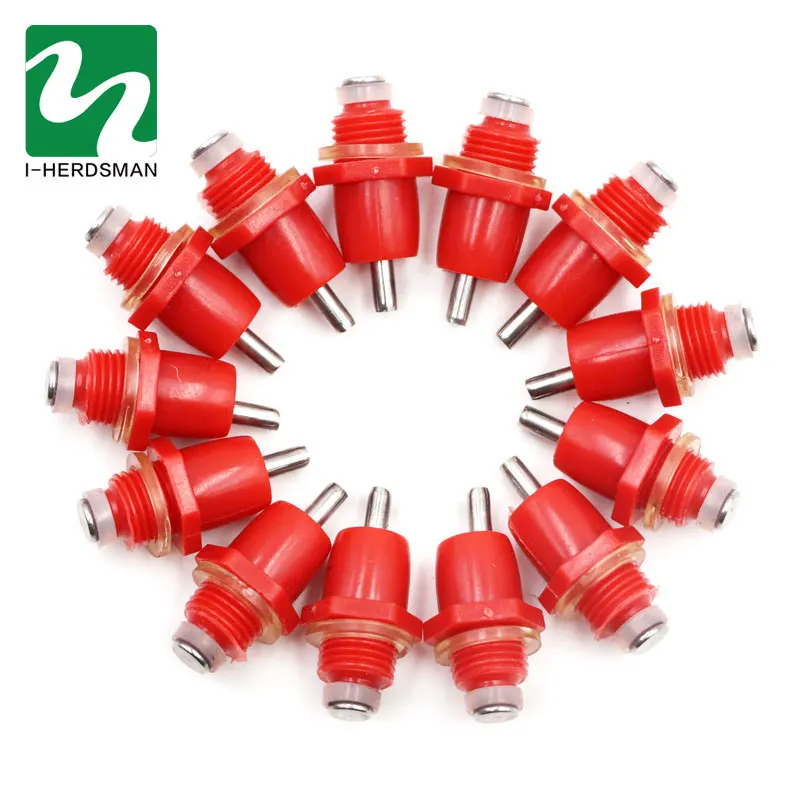 50pc Chicken Drinking Innerspring Nipple Duck Quail Birds Drinking Spring Poultry And Pet Breeding Drinking Water Equipment
50pc Chicken Drinking Innerspring Nipple Duck Quail Birds Drinking Spring Poultry And Pet Breeding Drinking Water Equipment