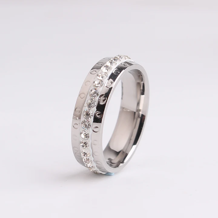 QianBei WOmen Drop Oil CZ Inlay Stone Stainless Steel Ring Men Women Wedding Valentine Xmas Gift
QianBei WOmen Drop Oil CZ Inlay Stone Stainless Steel Ring Men Women Wedding Valentine Xmas Gift