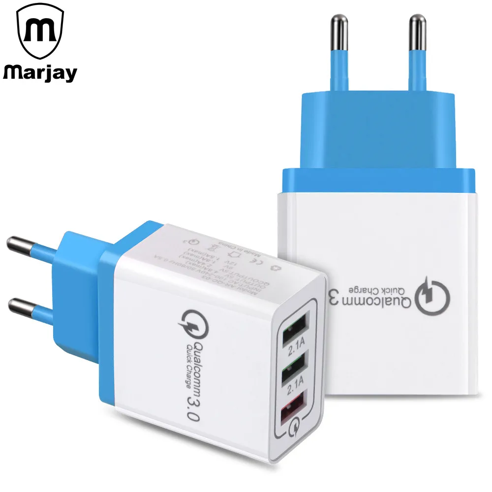 Marjay 3 Ports USB Charger Quick Charge 3.0 USB Power Adapter Fast Charging For iphone X Xiaomi Huawei P20 Mobile Phone Charger
Marjay 3 Ports USB Charger Quick Charge 3.0 USB Power Adapter Fast Charging For iphone X Xiaomi Huawei P20 Mobile Phone Charger
