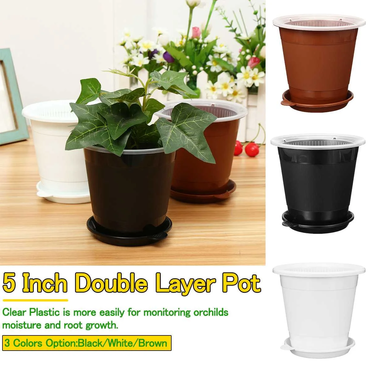 Orchid Double Layers Plant Flower Pots Plastic Garden Pot Mesh Root Controlling Excellent Drainage Pot Container Garden Decor
Orchid Double Layers Plant Flower Pots Plastic Garden Pot Mesh Root Controlling Excellent Drainage Pot Container Garden Decor